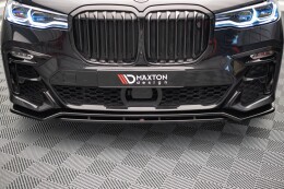 Cup Spoilerlippe Front Ansatz V.1 für BMW X7 M-Paket G07 schwarz Hochglanz