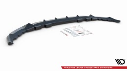 Cup Spoilerlippe Front Ansatz V.2 passend für BMW X7 M-Paket G07 schwarz Hochglanz