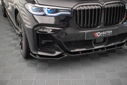 Cup Spoilerlippe Front Ansatz V.3 passend für BMW X7 M-Paket G07 schwarz Hochglanz