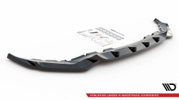 Cup Spoilerlippe Front Ansatz V.3 passend für BMW X7 M-Paket G07 schwarz Hochglanz