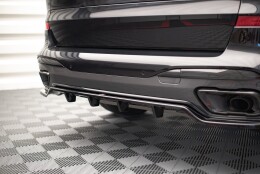 Mittlerer Cup Diffusor Heck Ansatz DTM Look passend für BMW X7 M-Paket G07 schwarz Hochglanz