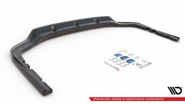 Mittlerer Cup Diffusor Heck Ansatz DTM Look passend für BMW X7 M-Paket G07 schwarz Hochglanz