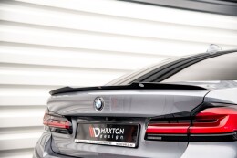 Heck Spoiler Aufsatz Abrisskante für BMW 5er G30 Facelift M-Paket schwarz Hochglanz