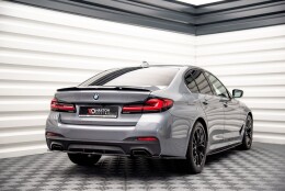Heck Spoiler Aufsatz Abrisskante V.2 für BMW 5er Standard / M-Paket Limousine G30 / G31  schwarz Hochglanz