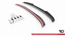Heck Spoiler Aufsatz Abrisskante V.2 passend für BMW 5er G30 Limousine schwarz Hochglanz