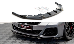 Cup Spoilerlippe Front Ansatz V.1 passend für BMW 5er G30 Facelift M-Paket schwarz Hochglanz