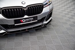 Cup Spoilerlippe Front Ansatz V.1 passend für BMW 5er G30 Facelift M-Paket schwarz Hochglanz