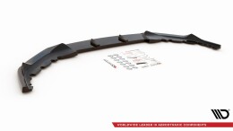 Cup Spoilerlippe Front Ansatz V.1 passend für BMW 5er G30 Facelift M-Paket schwarz Hochglanz