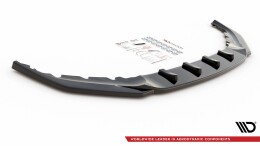 Cup Spoilerlippe Front Ansatz V.2 passend für BMW 5er G30 Facelift M-Paket schwarz Hochglanz