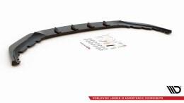 Cup Spoilerlippe Front Ansatz V.2 passend für BMW 5er G30 Facelift M-Paket schwarz Hochglanz