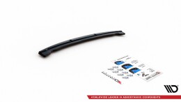 Mittlerer Cup Diffusor Heck Ansatz passend für BMW 5er G30 Facelift M-Paket schwarz Hochglanz