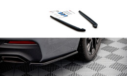 Heck Ansatz Flaps Diffusor passend für BMW 5er G30 Facelift M-Paket schwarz Hochglanz