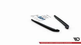 Heck Ansatz Flaps Diffusor passend für BMW 5er G30 Facelift M-Paket schwarz Hochglanz