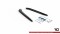Heck Ansatz Flaps Diffusor passend für BMW 5er G30 Facelift M-Paket schwarz Hochglanz