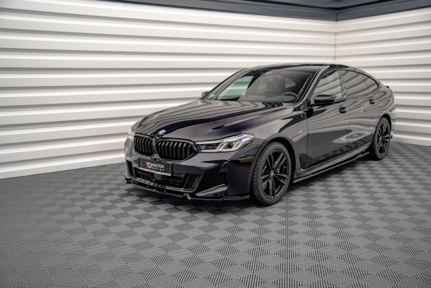 Cup Spoilerlippe Front Ansatz passend für BMW 6er GT M-Paket G32 Facelift schwarz Hochglanz