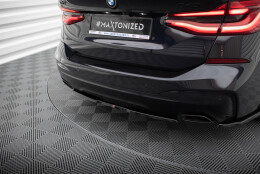 Mittlerer Cup Diffusor Heck Ansatz passend für BMW 6er GT G32 M-Paket schwarz Hochglanz