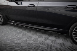 Seitenschweller Ansatz Cup Leisten passend für BMW 6er GT G32 M-Paket schwarz Hochglanz