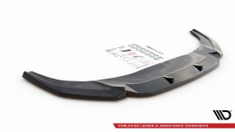 Cup Spoilerlippe Front Ansatz V.1 für Audi Q3 Sportback S-Line schwarz Hochglanz