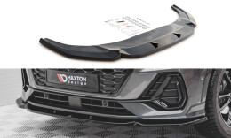 Cup Spoilerlippe Front Ansatz V.1 passend für Audi Q3 Sportback S-Line schwarz Hochglanz