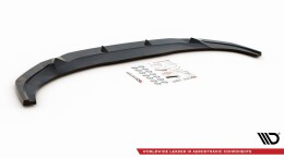 Cup Spoilerlippe Front Ansatz V.1 passend für Audi Q3 Sportback S-Line schwarz Hochglanz