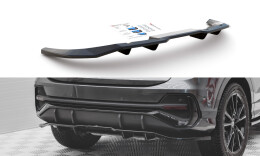Mittlerer Cup Diffusor Heck Ansatz DTM Look für Audi Q3 Sportback S-Line schwarz Hochglanz