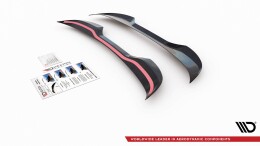 Heck Spoiler Aufsatz Abrisskante passend für VW Up GTI schwarz Hochglanz