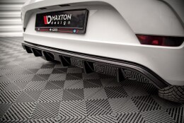 Heck Ansatz Diffusor passend für VW Up GTI schwarz Hochglanz