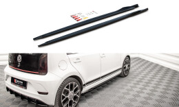 Seitenschweller Ansatz Cup Leisten passend für VW Up GTI schwarz Hochglanz