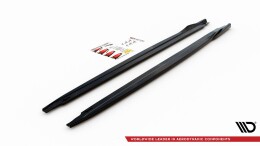 Seitenschweller Ansatz Cup Leisten passend für VW Up GTI schwarz Hochglanz