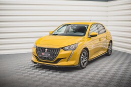 Cup Spoilerlippe Front Ansatz V.1 passend für Peugeot 208 Mk2 schwarz matt