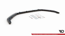 Cup Spoilerlippe Front Ansatz V.1 passend für Peugeot 208 Mk2 schwarz matt
