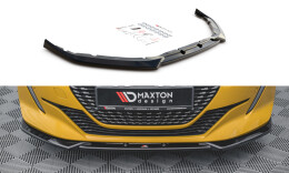 Cup Spoilerlippe Front Ansatz V.2 passend für Peugeot 208 Mk2 schwarz Hochglanz