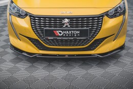 Cup Spoilerlippe Front Ansatz V.2 passend für Peugeot 208 Mk2 schwarz Hochglanz