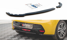 Heck Ansatz Flaps Diffusor passend für Peugeot 208 Mk2 schwarz Hochglanz