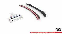 Heck Spoiler Aufsatz Abrisskante passend für Mercedes-Benz C Kombi S205 schwarz Hochglanz