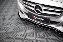 Cup Spoilerlippe Front Ansatz passend für Mercedes-Benz C W205 schwarz Hochglanz