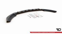 Cup Spoilerlippe Front Ansatz passend für Mercedes-Benz C W205 schwarz Hochglanz