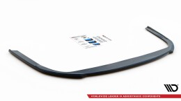 Mittlerer Cup Diffusor Heck Ansatz passend für Audi A7 C8 schwarz Hochglanz