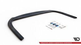 Mittlerer Cup Diffusor Heck Ansatz passend für Audi A7 C8 schwarz Hochglanz