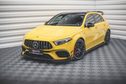 Cup Spoilerlippe Front Ansatz V.3 + Flaps für Mercedes-AMG A 45 S Aero Pack W177