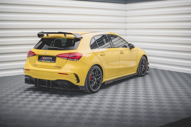 Heck Ansatz Flaps Diffusor V.2 + Flaps für Mercedes-AMG A 45 S Aero Paket W177