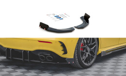 Heck Ansatz Flaps Diffusor V.2 + Flaps für Mercedes-AMG A 45 S Aero Paket W177