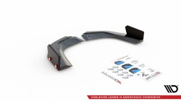 Heck Ansatz Flaps Diffusor V.2 + Flaps für Mercedes-AMG A 45 S Aero Paket W177