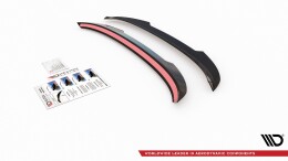 Heck Spoiler Aufsatz Abrisskante passend für Seat Leon FR Mk4 / Cupra Leon Hatchback schwarz Hochglanz
