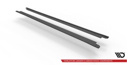 Street Pro Seitenschweller Ansatz Cup Leisten passend für Seat Leon FR Mk4 SCHWARZ