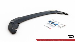Mittlerer Cup Diffusor Heck Ansatz passend für Seat Leon FR Hatchback Mk4 schwarz Hochglanz