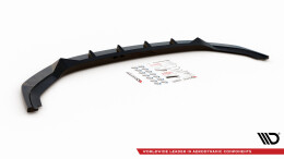 Cup Spoilerlippe Front Ansatz V.1 passend für VW T6 Facelift schwarz Hochglanz