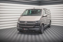 Street+ Spoilerlippe Front Ansatz V.1 passend für VW T6.1 schwarz Hochglanz
