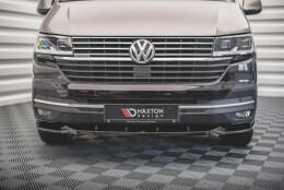 Cup Spoilerlippe Front Ansatz V.2 passend für VW T6 Facelift schwarz Hochglanz