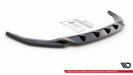 Cup Spoilerlippe Front Ansatz V.2 passend für VW T6 Facelift schwarz Hochglanz